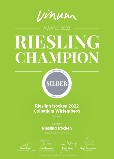 Collegium Wirtemberg Riesling trocken